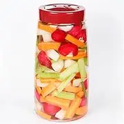 XXWZJH Fermentation Jar with Dual Venting Valve Airlock Lid, Pickle Jar, Kimchi Container, Making Kit for Sauerkraut, Mead, Wine (2.2 liters)