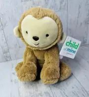 NWT Carters Monkey Plush Child Of Mine Sitting Rattle Baby Lovey 2015