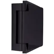 ProtectorAl Black Matt Glass To Wall / Post Soft Close Hinge