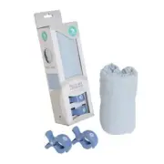 All4Ella Blue Muslin Wrap & 2 Pram Pegs Blue