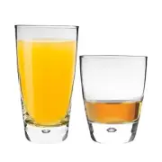 Luna 12 Piece Glassware Set Water Juice Highball Tumbler Glasses Large Clear