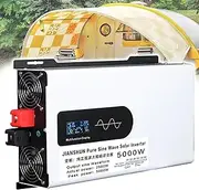 5000W Pure Sine Wave Power Inverter 12V 24V 48V 60V 72V DC to 220V AC Voltage Converter with LCD Display, for Home/RV/Truck/Car/Camping/Solar,12V5000W