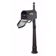 Berkshire Curbside Mailbox with Locking Insert and Ashland Mailbox Post