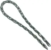 Master Lock Heavy Duty Square Link Security Chain, Hardened Steel Chain Ideal for Gate Locks, Bike Locks and Generator Locks, with Protective Vinyl Coating, 1000mm x 8mm