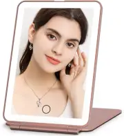Rechargeable Makeup Vanity Mirror with 72 Led Lights, Lighted Travel Portable Li