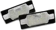 FIQOME 2x LED Licence Number Plate Light White Canbus, for 99-07 Fabia I 6Y 98-05, for Jetta, for Bora, A4 1J 99-09, for Golf, IV V Variant 5D Touring Car Number Plate Led Light