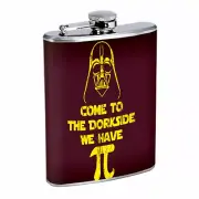 Pi Sign D7 Flask 8oz Stainless Steel Hip Drinking Whiskey