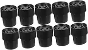 10pcs Non-Slip Mat Cap Floor Protectors for Furniture Legs Trampolines Rebounder Rebounder Replacement Mat Foot Trampoline Pad Replacement Accessory Leg Step Pad Feet Rubber Black