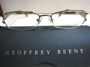 GEOFFREY BEENE EYEGLASS FRAMES Style KISSES in BROWN 53-17-135 W/ Case
