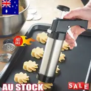 17pc Cookie Press/Icing Gun Set/Cream/Pastry/Baking/Tool/Cake Decorating AF