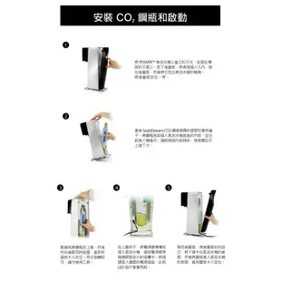 Sodastream電動式氣泡水機POWER SOURCE旗艦機(白)【贈原廠寶特瓶*1個】