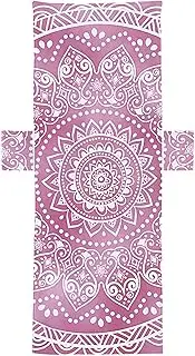Beach Chair Covers with Pockets,Pool Chair Covers,Geometric Chaise Lounge Cover - Soft Stylish Towel for Sunbathing, Microfiber Lounger with Side Pockets P