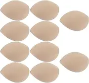 [KESYOO] 5 Pairs Triangle Soft Bra Inserts Pads Removable Sport Bra Cups Inserts Breast Sponge Enhancers Inserts Mats Insert Sport Bra Pad Sew in Bra Cup for Women Girls Skin Color