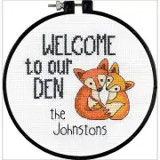 Dimensions Learn a Craft Counted Cross Stitch Kit ~ Welcome to Our Den #72-74881