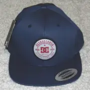 DC Shoes Snapback Cap Men Hat VC Snappy Guilder Adjustable Navy Blue