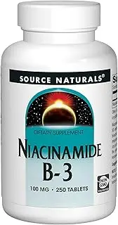 Source Naturals - Niacinamide, 100 mg, 250 Tablets