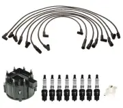 ACDelco Ignition Kit Distributor Rotor Cap Wire Spark Plugs for Jimmy C2500 5.7L