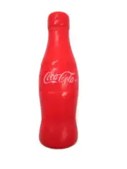 Coca-Cola Red Wooden 3-D Bottle Magnet with White Logo