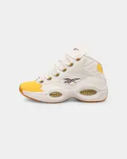 [REEBOK] Reebok Question Mid White/yellow - Size 10 10 White/Yellow Th
