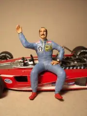 1/18 FIGURE CLAY REGAZZONI FERRARI VROOM PAINTED EXOTO MINICHAMPS GP REPLICAS