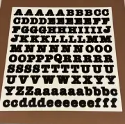 Creative Memories Large ABC/123 BLACK BOLD Alphabet Stickers
