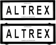 Altrex Number Plate Protectors 6 Figure Black No Lines W Swing Clip 6NL