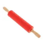 2-6pack Silicone Rolling Pin Pizza Dough Maker Rolling Dowel Dough Roller Red
