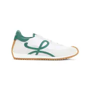 [Loewe] Loewe-White And Green Flow Runner 2.0 Polyamide Sneakers-Uomo 45