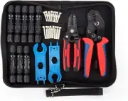 Solar PV Panel Crimping Tool Kit with Crimper Stripper and 8 Pairs Solar connect