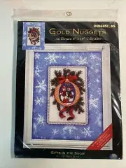 Dimensions Gold Nuggets Counted Cross Stitch Gifts In The Snow Kit No 8718 New