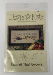 Lizzie Kate Cross Stitch Chart BLESS ALL THAT GROWS #034 Leaflet Pattern
