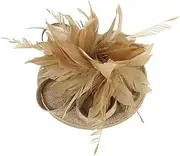 [CATIEBYE] Fascinators for Women Elegant Mesh Tea Party Hat Headband with Floral Accents Lightweight and Comfortable for Weddings Banquets and Special Occasions