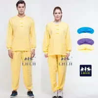 在飛比找樂天市場購物網優惠-黃色 中國風 運動套裝 中國服長袖套裝 休閒服