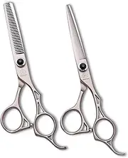 6.0'' Professional Hair Shears Kit - Hair Cutting Scissors Barber/Hairdressing Thinning Shears Set Salon Razor Edge Mustache/Beard Clipping Shears with Fine Adjustment Screw by Dream Reach 6.0 inches Rose Gold