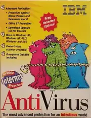 RARE NEW IBM AntiVirus v3.0, DOS, Windows 3.1/95/NT & OS/2 Sealed Retail Big Box