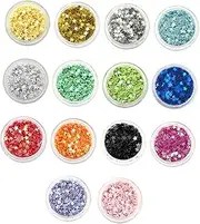 BIUDECO Nail Art Charms Star Glitter Sequins Nail Glitter Stars for DIY Nail Decorations