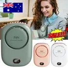 Portable Neck Fan USB Rechargeable Desk Mini Cooling Fan Travel Hanging Fan KU