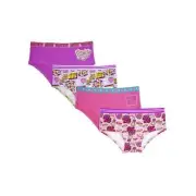 Lay Lay Girls Hipster Briefs, 4-Pack-Size 10