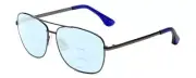 Isaac Mizrahi IM49-37 Aviator Multi-Focus Blue Light Glasses Gun Metal Blue 58mm
