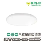 〖樂亮〗★含稅 LED 51W改55W 禾栗吸頂燈 白光/自然光 防塵防蚊防水防鏽 高演色性 RA80 全電壓