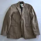 LL Bean 40L Tall Brown Herringbone Tweed Thinsulate Primaloft Blazer Sport Coat