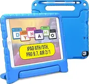 Official Cooper Dynamo Case for iPad Air 1/ iPad Air 2 Case for Kids, iPad 6th/ iPad 5th Generation Case for Kids, iPad Pro 9.7 | Rugged Foam, Magic Handle, Stand, Pencil Holder, Eco-Mailer