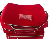 3x Estee Lauder Makeup Cosmetic Bag TRAIN CASE RED