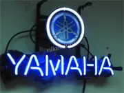 14"x8" Yamaha Motor Neon Sign Artwork Glass Artwork Wall Decor with Logo Printed