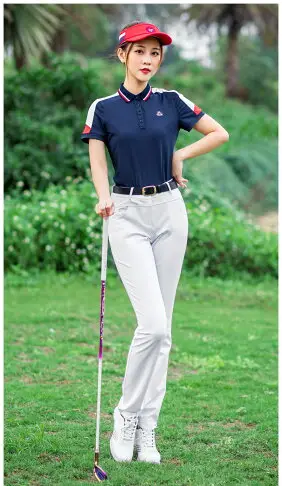 PGM 2021新品 高爾夫褲子 女士長褲夏季服裝 高彈顯瘦 運動女褲