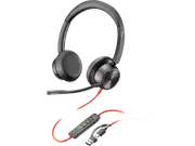Poly Blackwire 8225 Stereo USB-C Headset +USB-C/A Adapter