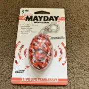 PERSONAL ALARM Mayday Mini Alarm Self Defense Emergency Keyring/Clip Flashlight