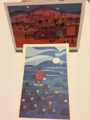 Vintage 1980s Scottsdale Arizona Adams Graphics Native American Postcards