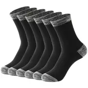 6 Pair Autumn Winter Men Socks Cotton Leisure Business Long Socks Walking Running Hiking Warm Socks For Male Plus Size 4
