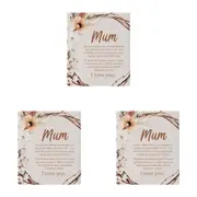 3x Splosh Home Sweet Home Ceramic Mum Verse Plaque Standing Tabletop Decor 14cm